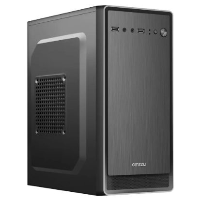 Изображение Корпус Ginzzu B180 (mATX, черный, 500 Вт)/()