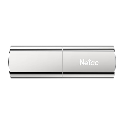 Изображение USB flash NETAC US2,(USB 3.2/128 Гб)-серебристый (NT03US2N-128G-32SL)