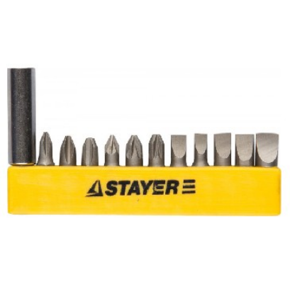 Изображение STAYER MASTER 2609-H12_z01 набор бит в держателе (уп.10шт)