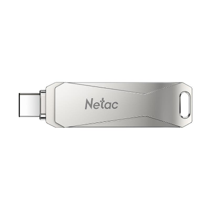 Изображение USB flash NETAC U782C,(USB 3.0+USB Type-C/32 Гб)-серебристый (NT03U782C-032G-30PN)