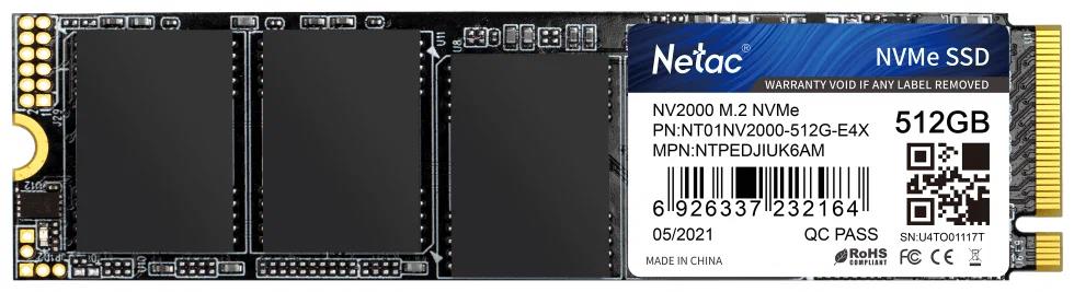 Изображение SSD диск NETAC NV2000 512 Гб 2280 (NT01NV2000-512-E4X)