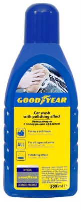 Изображение GOODYEAR GY000800 Автошампунь с полирующим эффектом, пластиковая бутылка 500мл