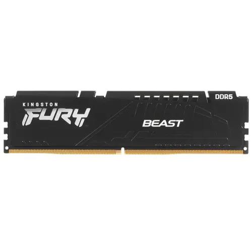 Изображение Оперативная память 8 GB DDR5 Kingston FURY Beast Black KF548C38BB-8 (38400 Мб/с, 4800 МГц, CL38)