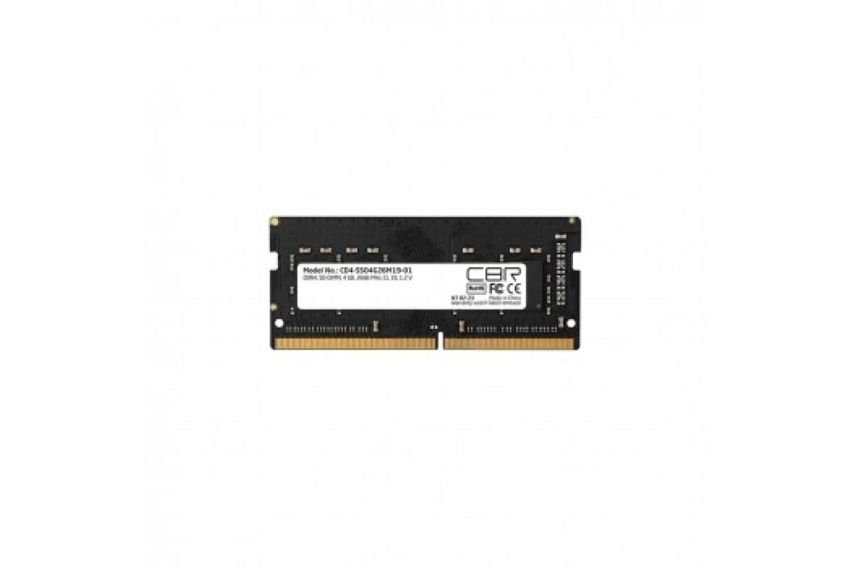 Изображение Оперативная память 4 GB DDR4 CBR CD4-SS04G26M19-01 (21300 МБ/с, 2666 МГц, CL19)