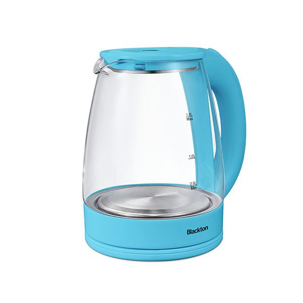 Изображение Электрический чайник Blackton Bt KT1800G (1500 Вт/1,8 л /стекло, пластик/голубой)