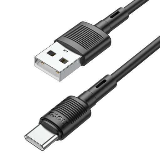 Изображение Кабель соединительный Hoco X83 Victory USB 2.0 A USB Type-C черный 1 м