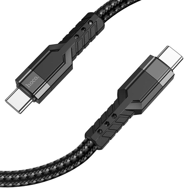 Изображение Кабель соединительный Hoco U110 USB-C USB Type-C черный 1,2 м