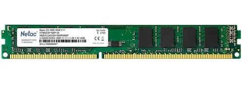 Изображение Оперативная память 4 GB DDR3 NETAC NTBSD3P16SP-04 (12800 МБ/с, 1600 МГц, CL11)