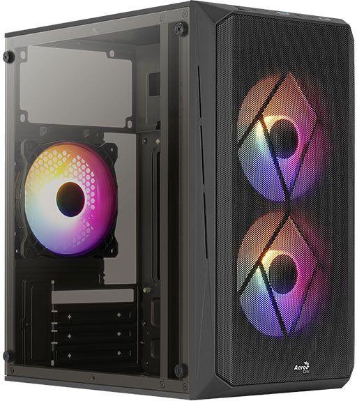 Изображение Корпус AeroCool CS-107 v2 (mATX, Mini-ITX, черный, без БП)/(CS-107-A-BK-v2)