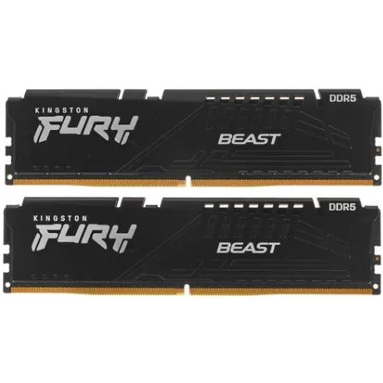 Изображение Оперативная память 2x32 GB DDR5 Kingston Fury Beast (41600 Мб/с, 5200 МГц, CL40)