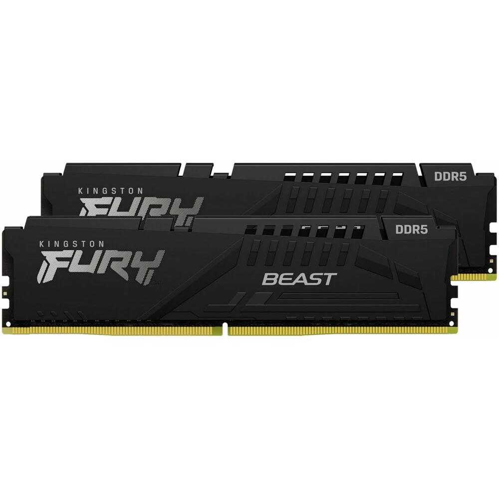 Изображение Оперативная память 2x32 GB DDR5 Kingston Fury Beast (48000 Мб/с, 6000 МГц, CL40)