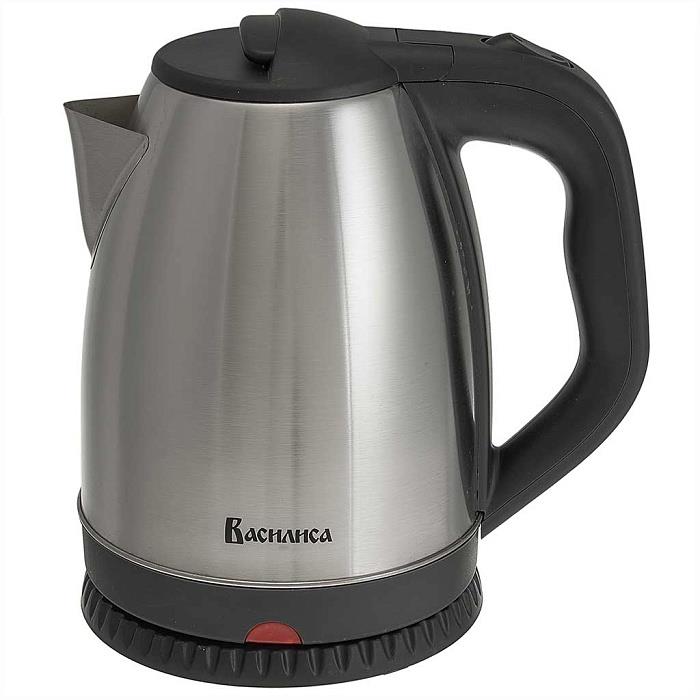 Изображение Электрический чайник Василиса ВА-1038 (1500 Вт/1,8 л /пластик, нержавеющая сталь/черный)