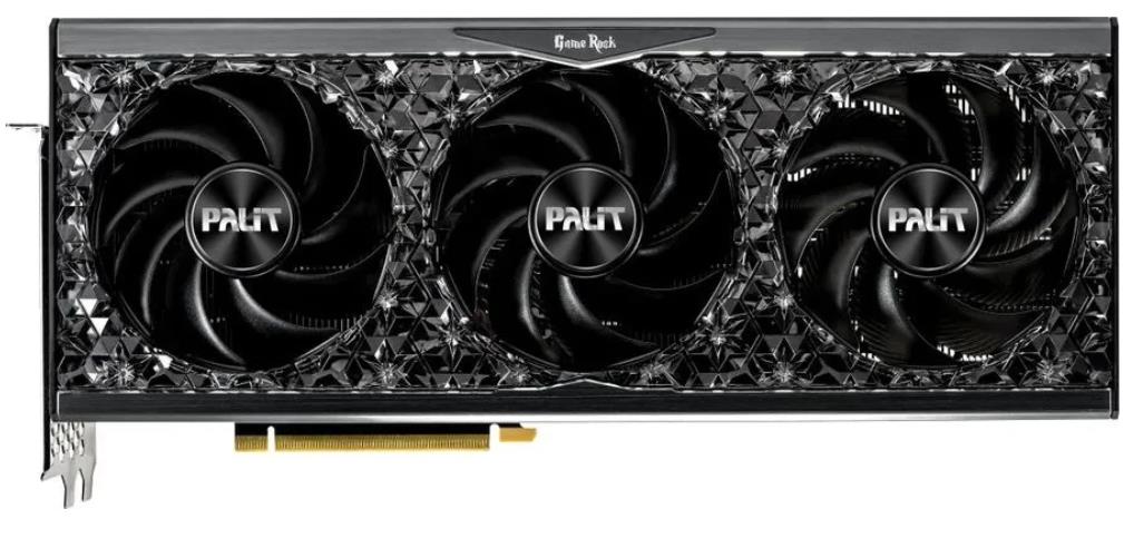 Изображение Видеокарта Palit GeForce RTX 4090 GameRock OmniBlack 24 Гб (NVIDIA GeForce RTX 4090, GDDR6X)/(NED4090019SB-1020Q  )