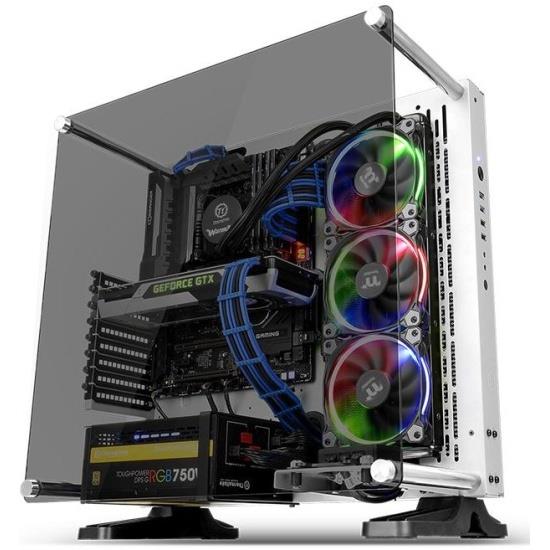 Изображение Корпус Thermaltake Core P3 TG Snow Edition (mATX, ATX, Mini-ITX, белый, без БП)/(CA-1G4-00M6WN-05)