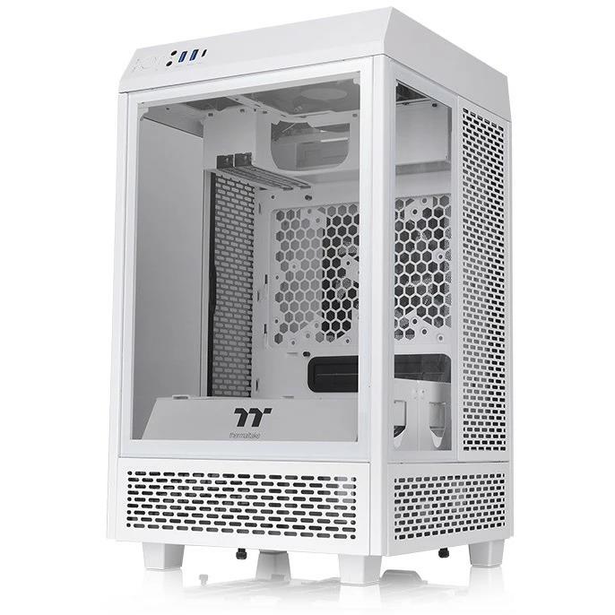 Изображение Корпус Thermaltake The Tower 100 Snow (Mini-ITX, белый, без БП)/(CA-1R3-00S6WN-00)