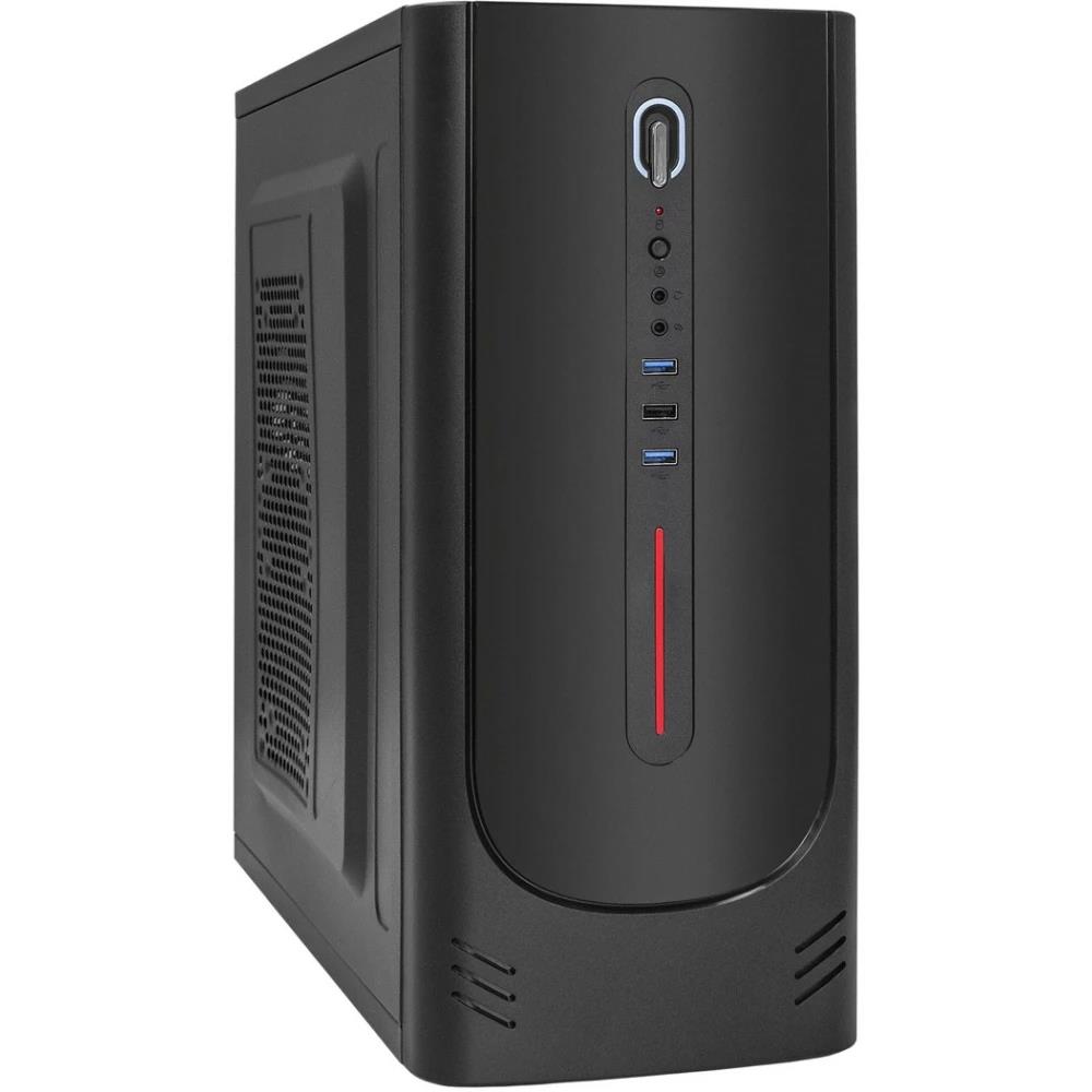 Изображение Корпус ExeGate XP-340U (mATX, ATX, Mini-ITX, черный, без БП)/(EX292986RUS)