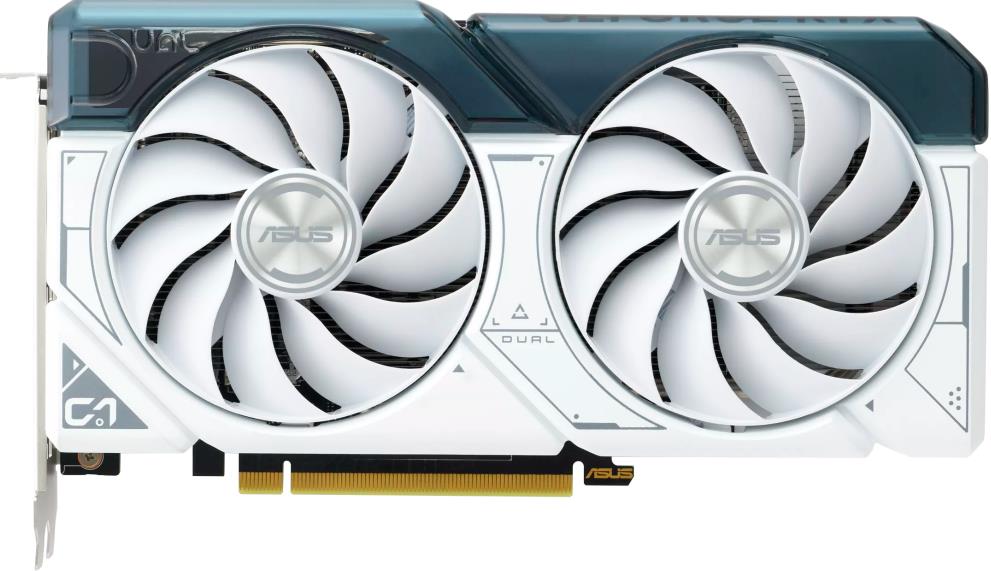 Изображение Видеокарта Asus Nvidia GeForce RTX 4060 8 Гб (NVIDIA GeForce RTX 4060, GDDR6)/(DUAL-RTX4060-O8G-WHITE)