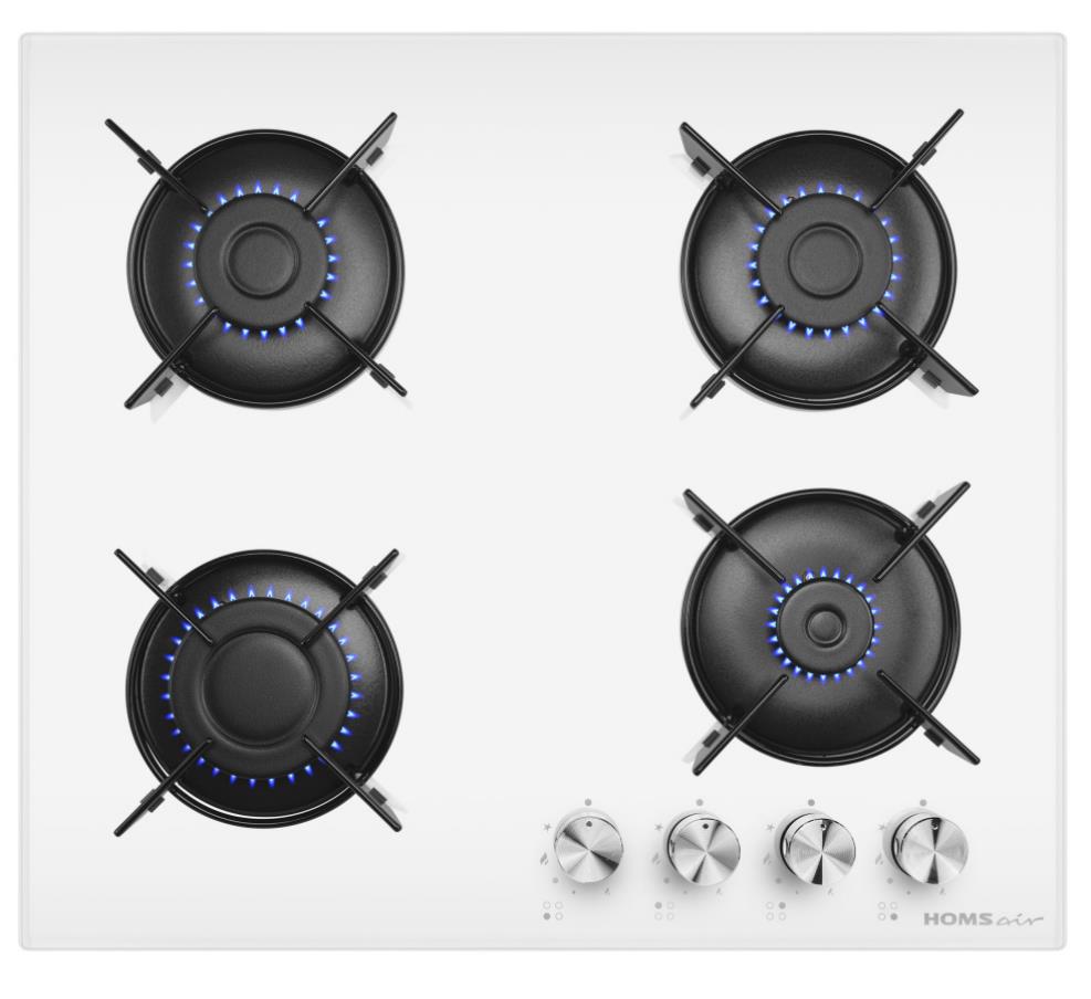 Изображение Варочная панель HOMSair HGG641EWH (белый)