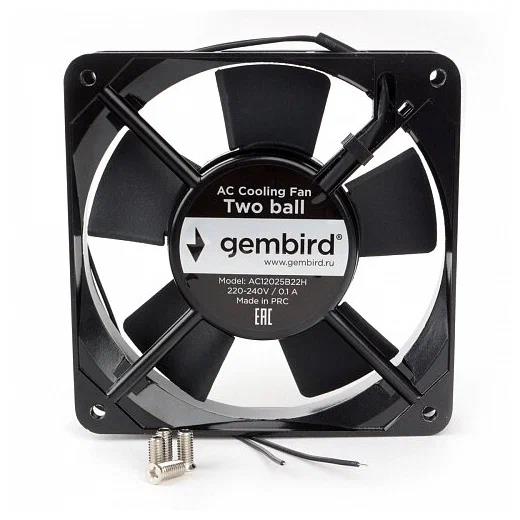 Изображение Вентилятор Gembird AC12025B22H (2400 об/мин , 120x120x25 мм,2-pin)