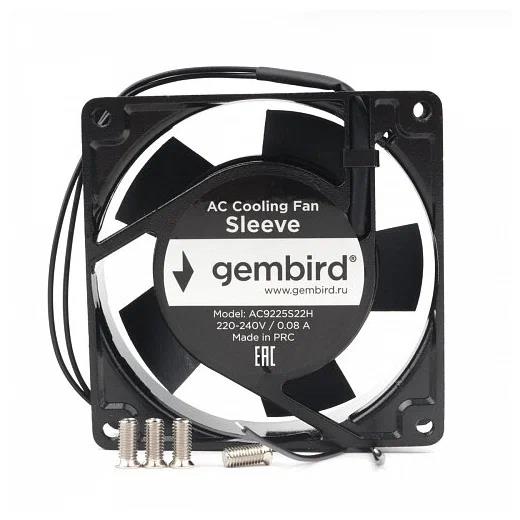 Изображение Вентилятор Gembird AC9225B22H (2400 об/мин , 92x92x25 мм,2-pin)