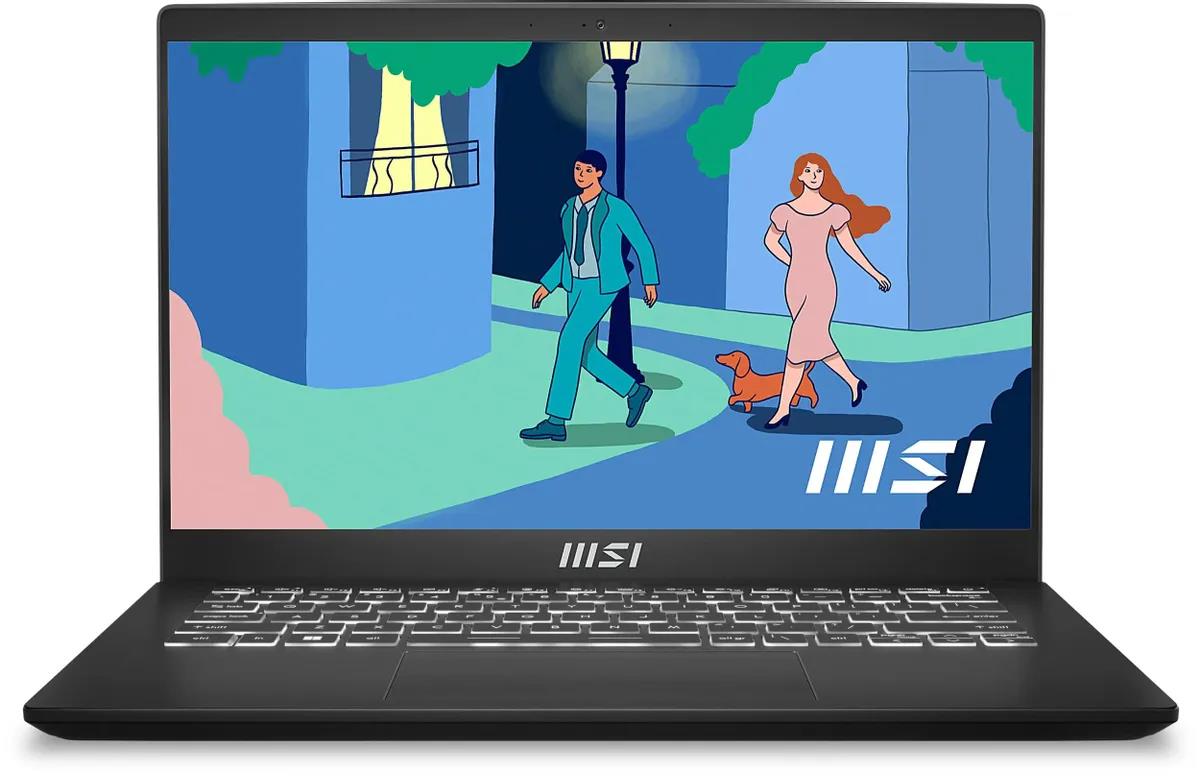 Изображение Ноутбук MSI Modern 14 C7M-250XRU (AMD 7530U 2000 МГц/ SSD 512 ГБ  /RAM 16 ГБ/ 14" 1920x1080/VGA встроенная/ DOS) (9S7-14JK12-250)