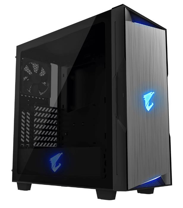 Изображение Корпус GIGABYTE AORUS C300 Glass (mATX, ATX, Mini-ITX, черный, без БП)/(9BAC300G-00-10)