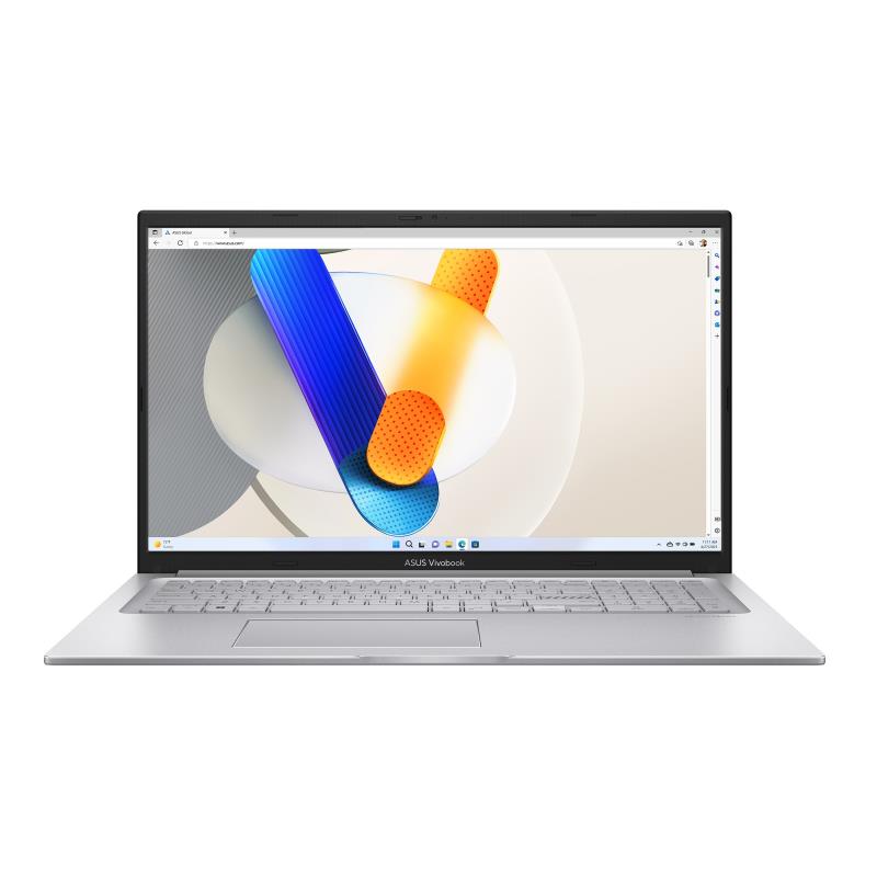 Изображение Ноутбук Asus Vivobook 17 X1704VA-AU398 (Intel 1355U 1700 МГц/ SSD 1024 ГБ  /RAM 16 ГБ/ 17.3" 1920x1080/VGA встроенная/ Без ОС) (90NB10V1-M00D20)