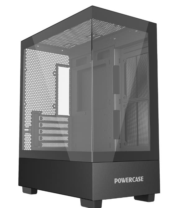 Изображение Корпус PowerCase Vision Micro M Black (mATX, Mini-ITX, черный, без БП)/(CVMMB-L0)