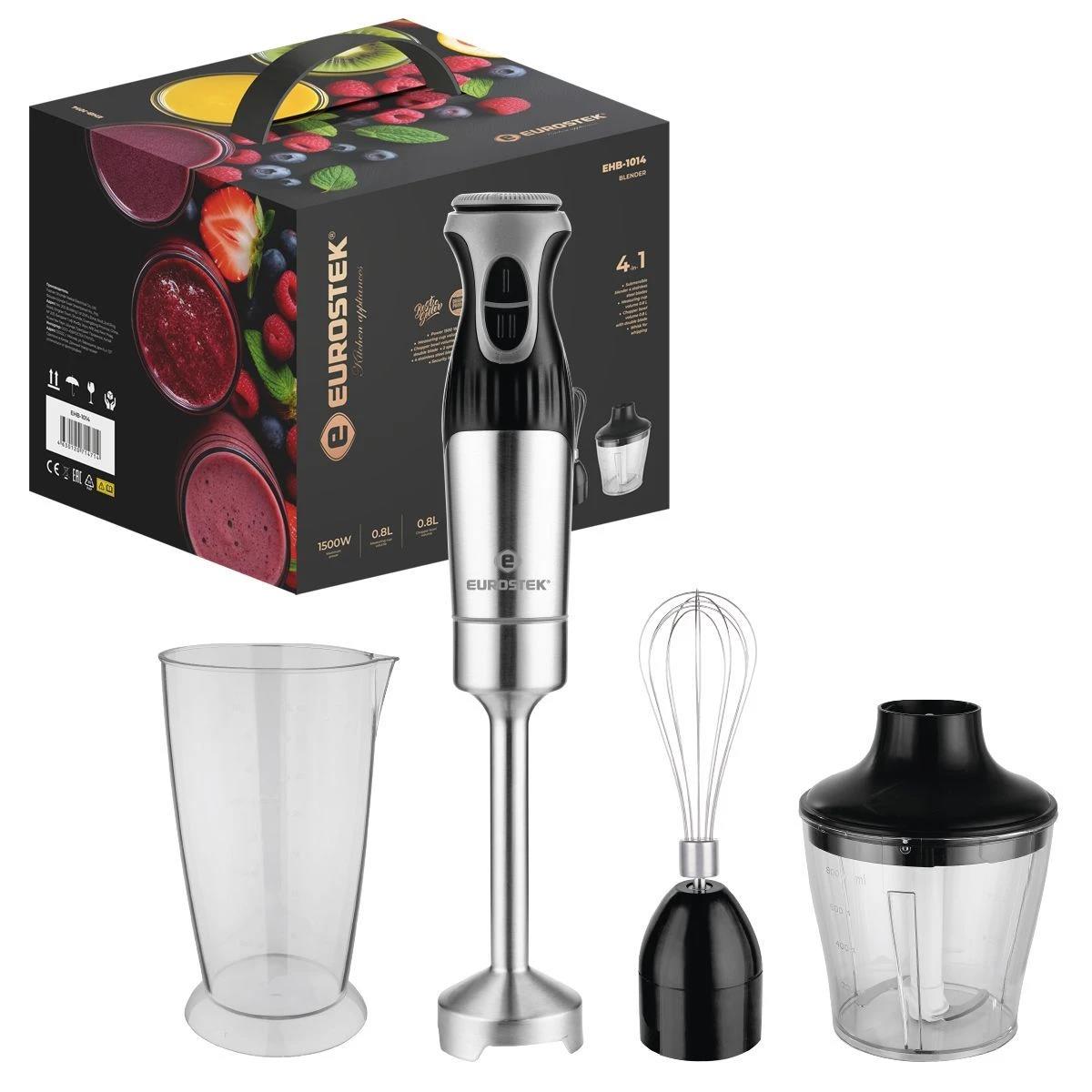 Изображение Блендер Eurostek EHB-1014 (погружной/1500 Вт/черный, стальной)
