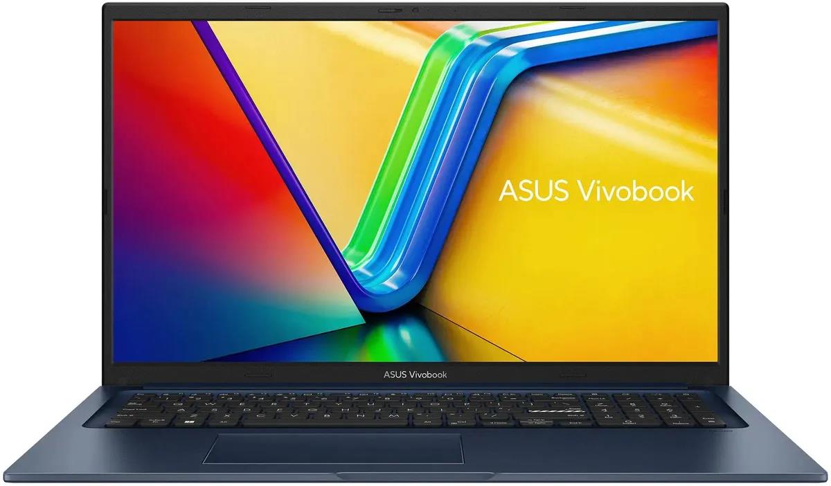 Изображение Ноутбук Asus Vivobook 17 X1704ZA-AU333 (Intel 1215U 1200 МГц/ SSD 512 ГБ  /RAM 8 ГБ/ 17.3" 1920x1080/VGA встроенная/ Без ОС) (90NB10F2-M00DH0)