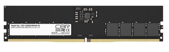 Изображение Оперативная память 8 GB DDR5 CBR CD5-US08G48M40-01 (38400 Мб/с, 4800 МГц, CL40)