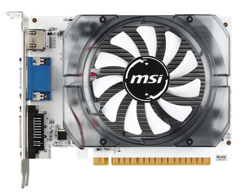 Изображение Видеокарта MSI NVIDIA GeForce GT 730 4Gb 4 Гб (NVIDIA GeForce GT 730, GDDR3)/(N730-4GD3V2)