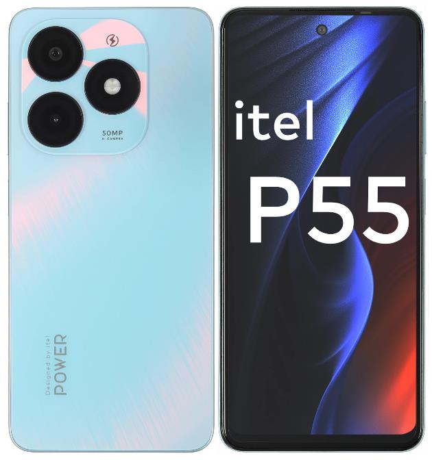 Изображение Смартфон Itel P55 (128 Гб/8 Гб) голубой