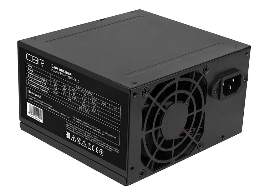 Изображение Блок питания CBR PSU-ATX500-08EC (PSU-ATX500-08EC) (500 Вт )