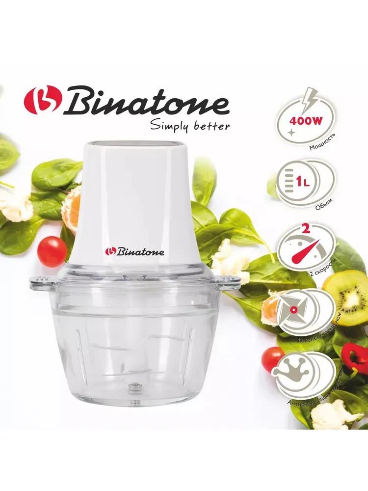 Изображение Измельчитель Binatone MFP 414 (1 л /400 Вт /белый)