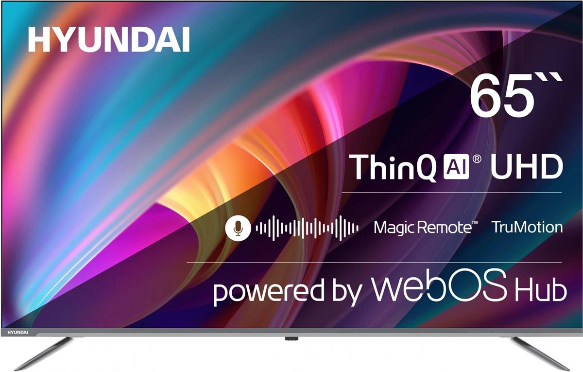 Изображение Телевизор Hyundai H-LED65BU7100 65" 4K Ultra HD Smart TV серый