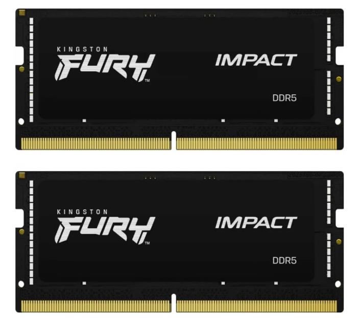 Изображение Оперативная память 2x16 GB DDR5 Kingston Fury Impact SO-DIMM (38400 Мб/с, 4800 МГц, CL38)