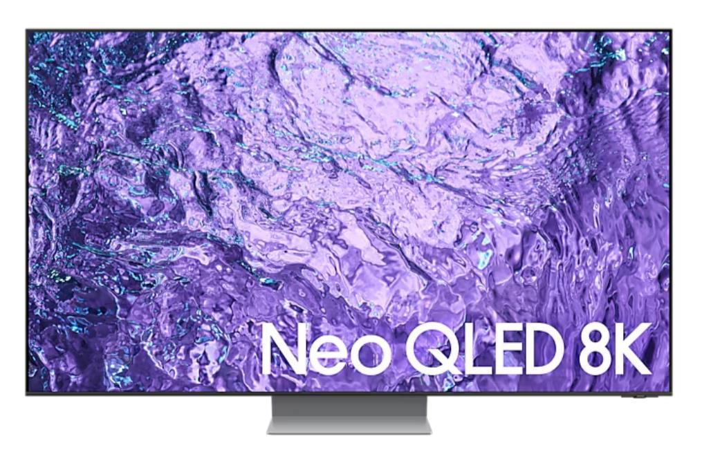 Изображение Телевизор Samsung QE55QN700CUXRU 55" HDR, 8K UHD Smart TV серебристый, черный