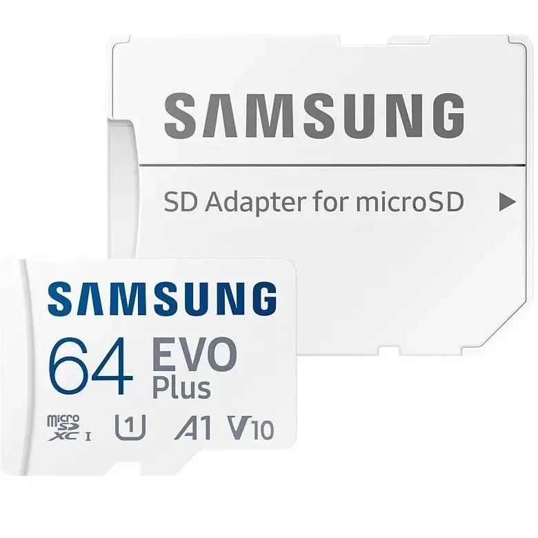 Изображение Карта памяти Samsung MicroSDXC EVO Plus Class 10 64 Гб адаптер на SD MB-MC64SA