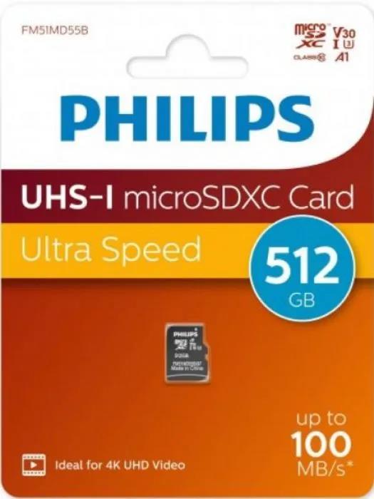 Изображение Карта памяти Philips MicroSDXC Class 10 512 Гб  FM51MD55B/97