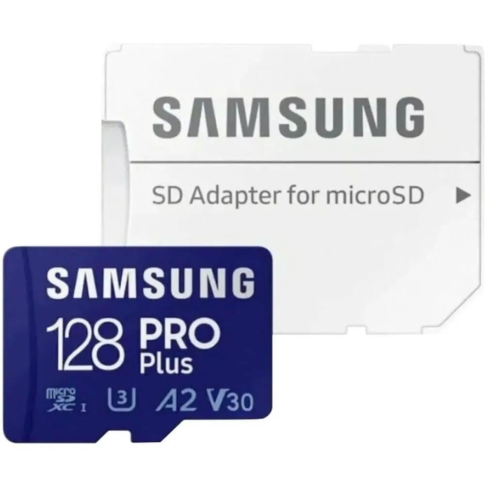 Изображение Карта памяти Samsung MicroSDXC Pro Plus Video Class 30 128 Гб адаптер на SD MB-MD128KA/APC