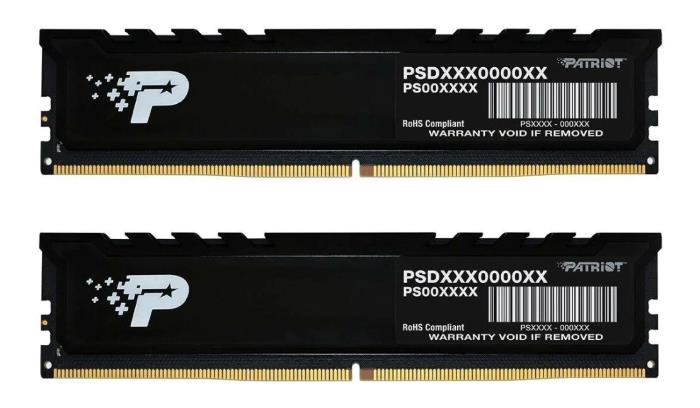 Изображение Оперативная память 2х8 GB DDR5 Patriot PSP516G4800KH1 (38400 Мб/с, 4800 МГц, CL40)