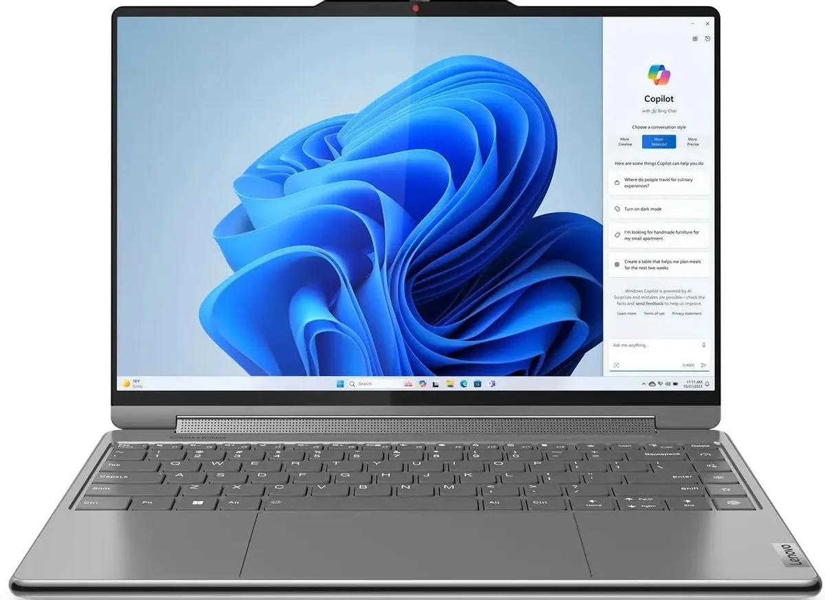 Изображение Ноутбук Lenovo Yoga 9 14IMH9 (Intel 155H 1400 МГц/ SSD 1024 ГБ  /RAM 32 ГБ/ 14" 3840x2400/VGA встроенная/ Windows 11 Home) (83AC005ERK)