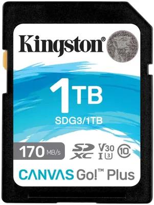 Изображение Карта памяти Kingston SDXC Canvas Go! Plus Class 10 1024 Гб  SDG3/1TB