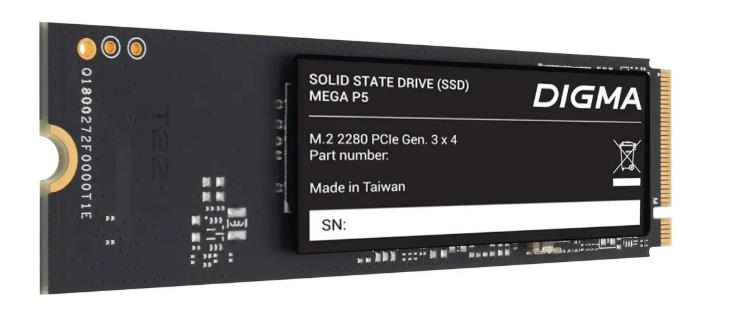 Изображение SSD диск Digma Mega P5 256 Гб 2280 (DGSM3256GP53T)