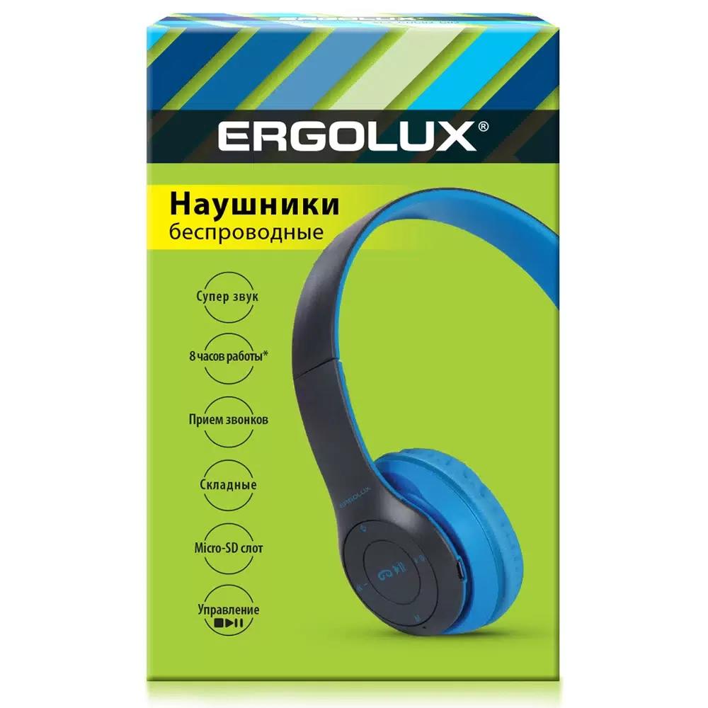 Изображение Bluetooth-гарнитура/наушники Ergolux (15357) ELX-BTHP01-C06 (синий)