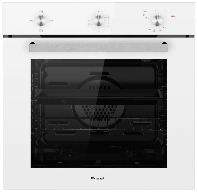 Изображение Духовой шкаф Weissgauff WGO 702 White Glass (67 л , белый)