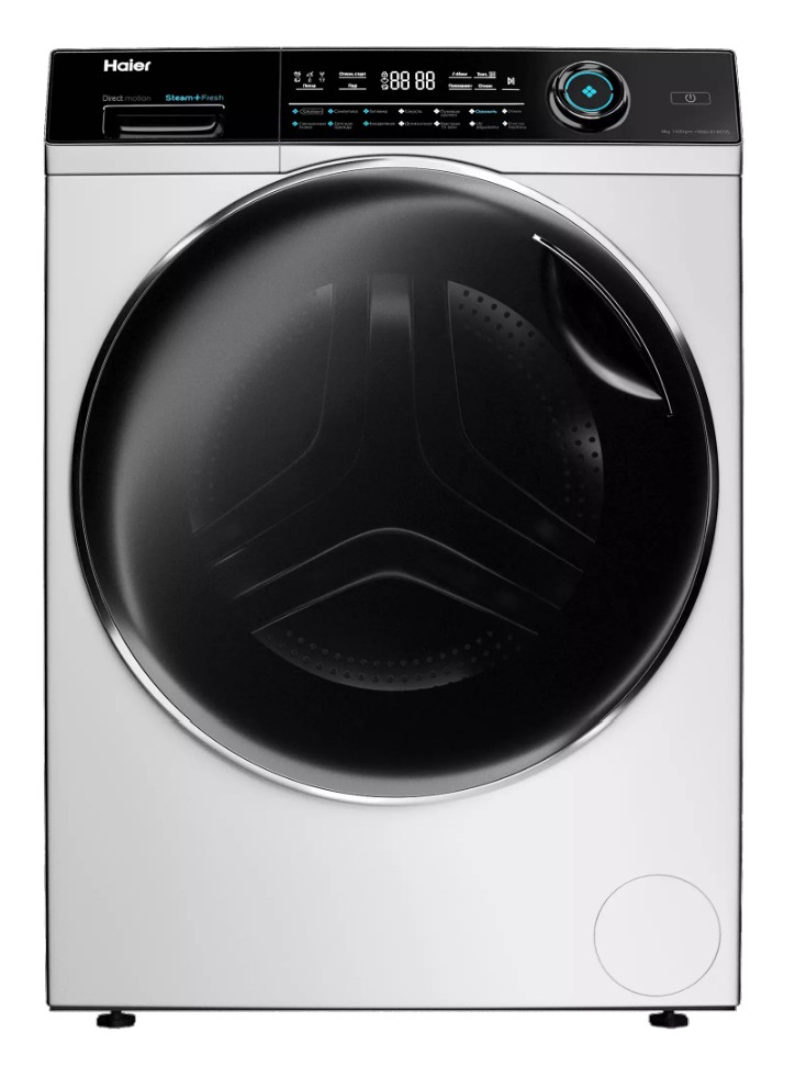 Изображение Стиральная машина Haier HW80-B14979, белый (фронтальная, 8 кг, 1400 об/мин )