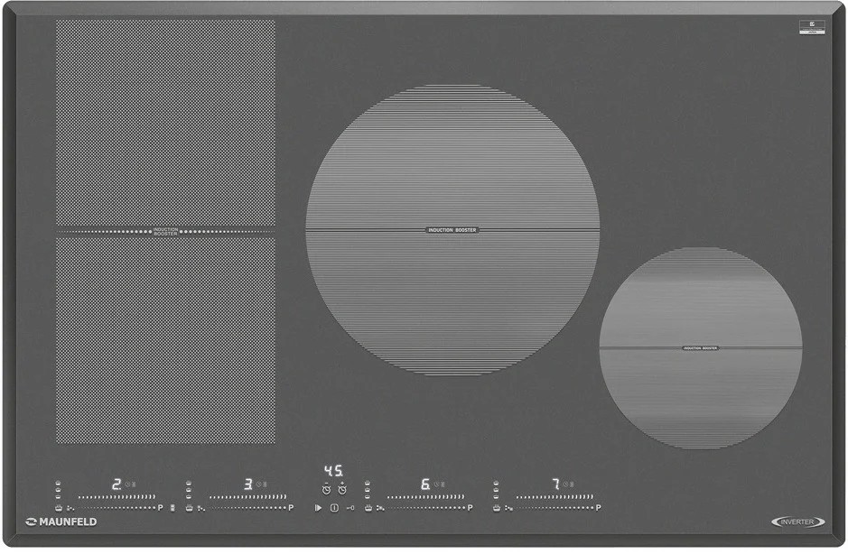 Изображение Варочная панель MAUNFELD CVI804SFDGR Inverter (графит)