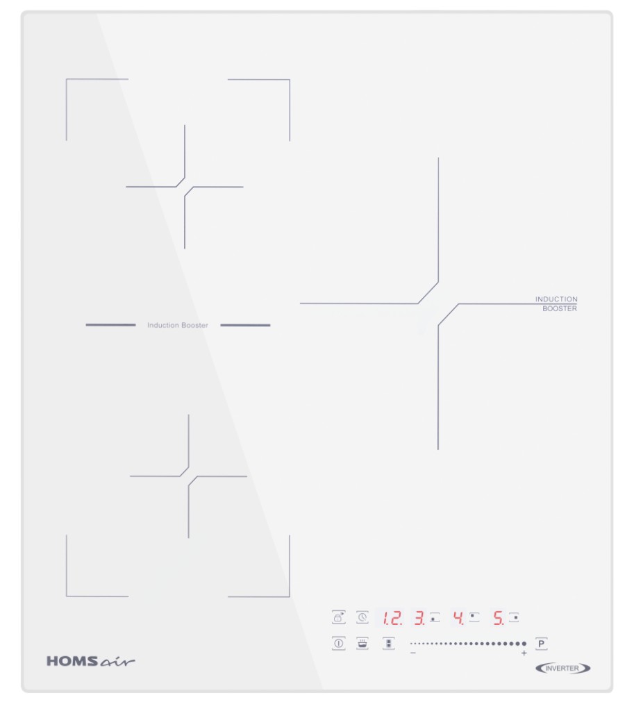 Изображение Варочная панель HOMSair HIC43SWH Inverter (белый)